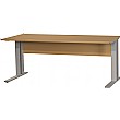 Facts Rectangular Cantilever Desk Cherry