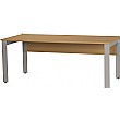 Facts Rectangular H Leg Desk Beech