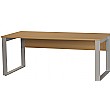 Facts Rectangular Square Frame Desk Beech