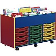 Multi Coloured 12 Tray Shallow Mobile Kinderbox