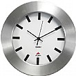 Brushed Aluminium Round Wall Clock