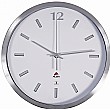 Alba Aluminium Radio Controlled Wall Clock