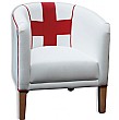 England Leather Tub Chair