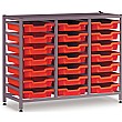 Gratnells 3 Column Low 21 Tray Storage Rack