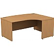 Alpha Plus Panel End Bow Front Ergonomic Desk