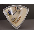Stainless Steel Anti Ligature Quarter Face Mirror