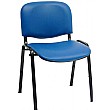 ISO Sierra Vinyl Conference Chairs Black Frame (Pack of 4)