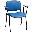 ISO Sierra Vinyl Conference Armchairs Black Frame (Pack of 4)