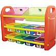 10 Bin Mobile Storage Organiser