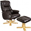 Illinois Leather Recliner Dark Mocha