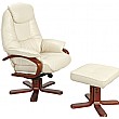 Georgia Leather Recliner Cream