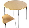 Atomic Chrome 4 Leg Round Table
