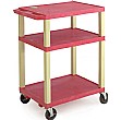 3 Shelf Plastic Trolley