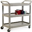 Large 3 Shelf Service Trolley