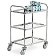 3 Shelf Stainless Steel Trolley