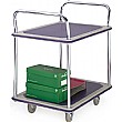 2 Shelf Blue Trolley