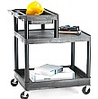 2 Shelf Service Trolley With Additional Half Shelf