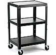 3 Shelf Adjustable Height Trolley