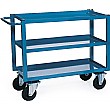 3 Shelf Heavy Duty Tray Trolleys