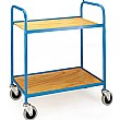 2 Shelf Plywood Tray Trolley