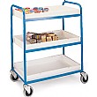3 Shelf Plastic Tray Trolley