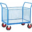 Fort Galvanised Deck Platform Truck with Mesh Side