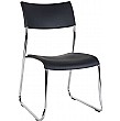 Leo Chrome Framed Poly Stacking Chair