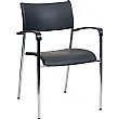 Aries Black Poly Stacking Chair