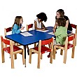 Adjustable Height Rectangular Top Table