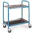 2 Shelf Stainless Steel Trolley