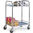 Stainless Steel 2 Shelf Trolley