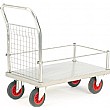 Single Mesh End Stainless Steel Truck with Box Rai