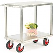 Stainless Steel 2 Shelf Trolley