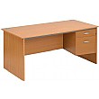 Merit Panel End Rectangular Desks With Pedestal