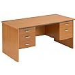 Merit Panel End Rectangular Desks With Double Fixe