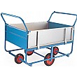 4 Wheeled Timber Decked Balanced Truck With Hinged