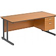 Merit Cantilever Rectangular Desks With Single Fix