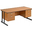 Merit Cantilever Rectangular Desks With Double Fix