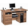 Dayla Computer Workstation Walnut