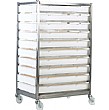 10 Tray Stainless Steel Tray Rack