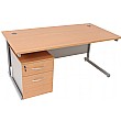 NEXT DAY Icon Rectangular Desks With Mobile Pedest