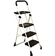 3 Tread Folding Steps With Black Tool Tray