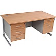 Express Stock - Opus Rectangular Desks & Double Fi