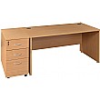 Rectangular Panel End Desks With Desk High Pedesta
