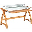 Spectrum Real Wood Veneer Computer Desk Oak