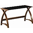 Spectrum Real Wood Veneer Rectangular Desk Walnut