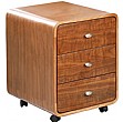 Spectrum Real Wood Veneer Pedestal Walnut