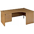 NEXT DAY Solar Ergonomic Panel End Desks With Single Fixed Pedestal