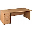 NEXT DAY Solar Wave Panel End Desks With Desk High Pedestal