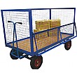 Heavy Duty Wire Mesh Hand Drawn Platform Truck